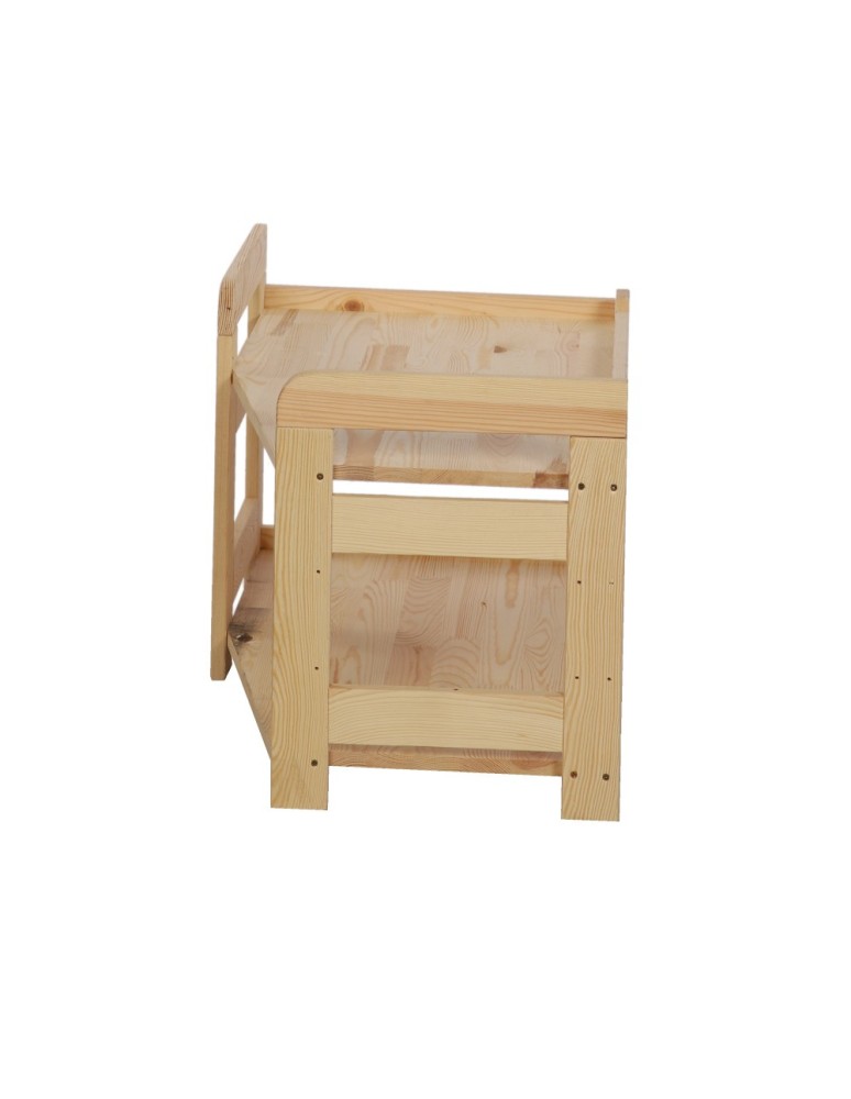 Regały drewniane - Podstawa do Regału BERDO ~ Moduł Narożnikowy ~ 44x72x44,8 cm brązowa - product MODO24.PL 10