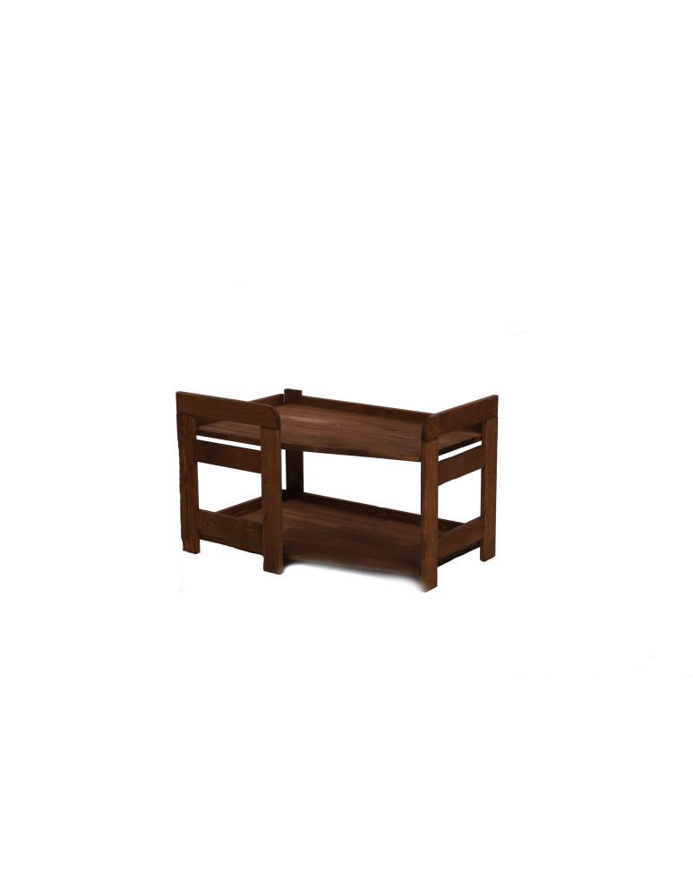 Regały drewniane - Podstawa do Regału BERDO ~ Moduł Narożnikowy ~ 44x72x44,8 cm brązowa - product MODO24.PL 2