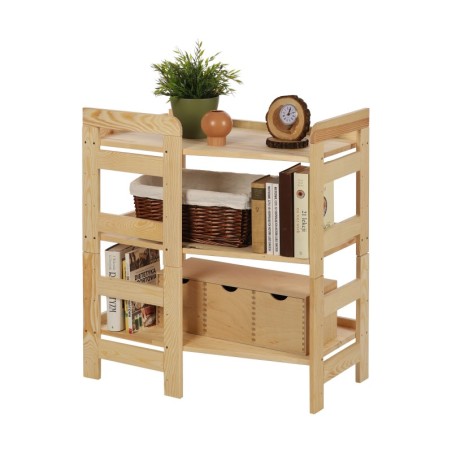 Regał Modułowy Narożnikowy ~ BERDO NAR_03 ~ 82,4x72x44,8 cm ~ 3 Półki brązowy