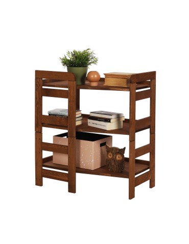 Regał Modułowy Narożnikowy ~ BERDO NAR_03 ~ 82,4x72x44,8 cm ~ 3 Półki brązowy