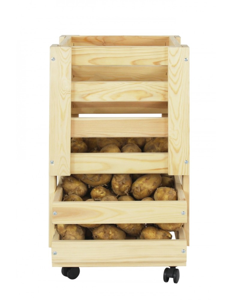 Skrzynie i ławki - Skrzynia Na Kółkach Z Podajnikiem  ▪ Na Warzywa i Owoce ▪ RZ-02 - product MODO24.PL 4