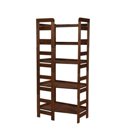 Regał Modułowy Narożnikowy ~ BERDO NAR_05 ~ 159,2x72x44,8 cm ~ 5 Półek brązowy