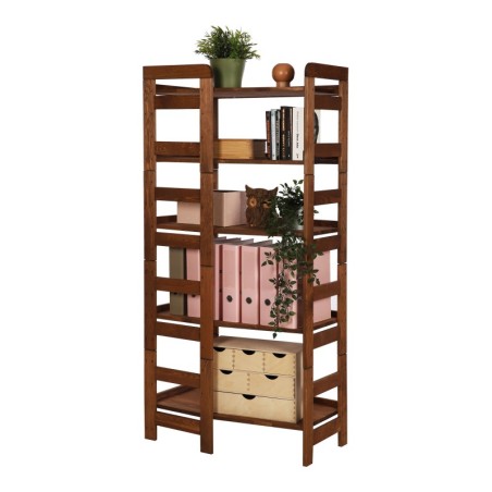 Regał Modułowy Narożnikowy ~ BERDO NAR_05 ~ 159,2x72x44,8 cm ~ 5 Półek brązowy