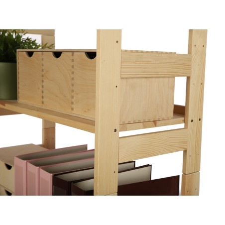 Regał Modułowy Narożnikowy ~ BERDO NAR_06 ~ 197,6x72x44,8 cm ~ 6 Półek brązowy