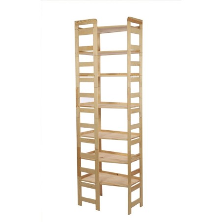 Regał Modułowy Narożnikowy ~ BERDO NAR_07 ~ 236x72x44,8 cm ~ 7 Półek brązowy