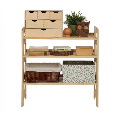 Regał Modułowy Prosty ~ BERDO PRO_03 ~ 82,4x80x34,4 cm ~ 3 Półki brązowy