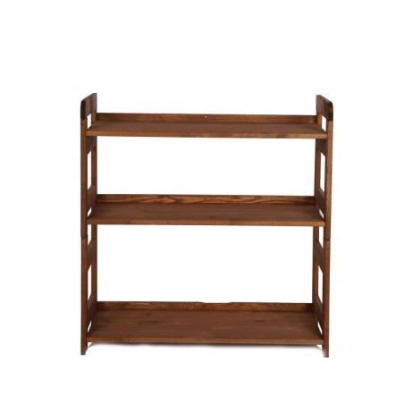 Regał Modułowy Prosty ~ BERDO PRO_03 ~ 82,4x80x34,4 cm ~ 3 Półki brązowy