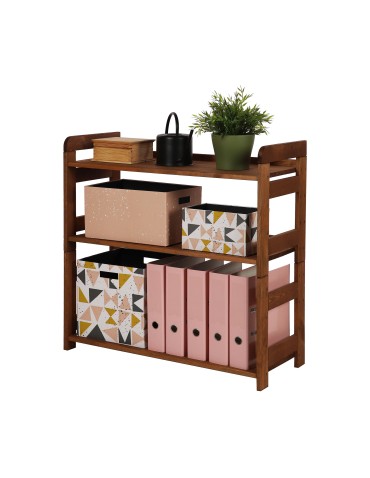 Regał Modułowy Prosty ~ BERDO PRO_03 ~ 82,4x80x34,4 cm ~ 3 Półki brązowy