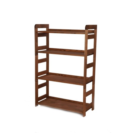 Regał Modułowy Prosty ~ BERDO PRO_04 ~ 120,8x80x34,4 cm ~ 4 Półki brązowy
