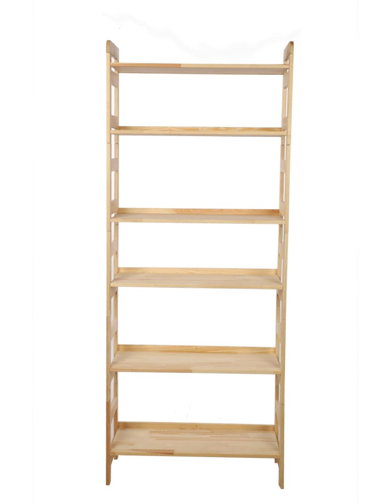 Regały drewniane - Regał Modułowy Prosty ~ BERDO PRO_06 ~ 197,6x80x34,4 cm ~ 6 Półek brązowy - product MODO24.PL 10