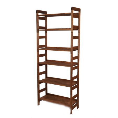 Regał Modułowy Prosty ~ BERDO PRO_06 ~ 197,6x80x34,4 cm ~ 6 Półek brązowy