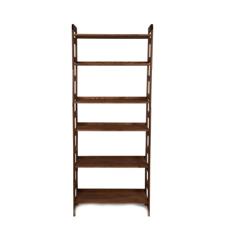Regał Modułowy Prosty ~ BERDO PRO_06 ~ 197,6x80x34,4 cm ~ 6 Półek brązowy