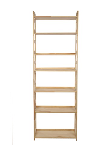 Regały drewniane - Regał Modułowy Prosty ~ BERDO PRO_07 ~ 236x80x34,4 cm ~ 7 Półek brązowy - product 8