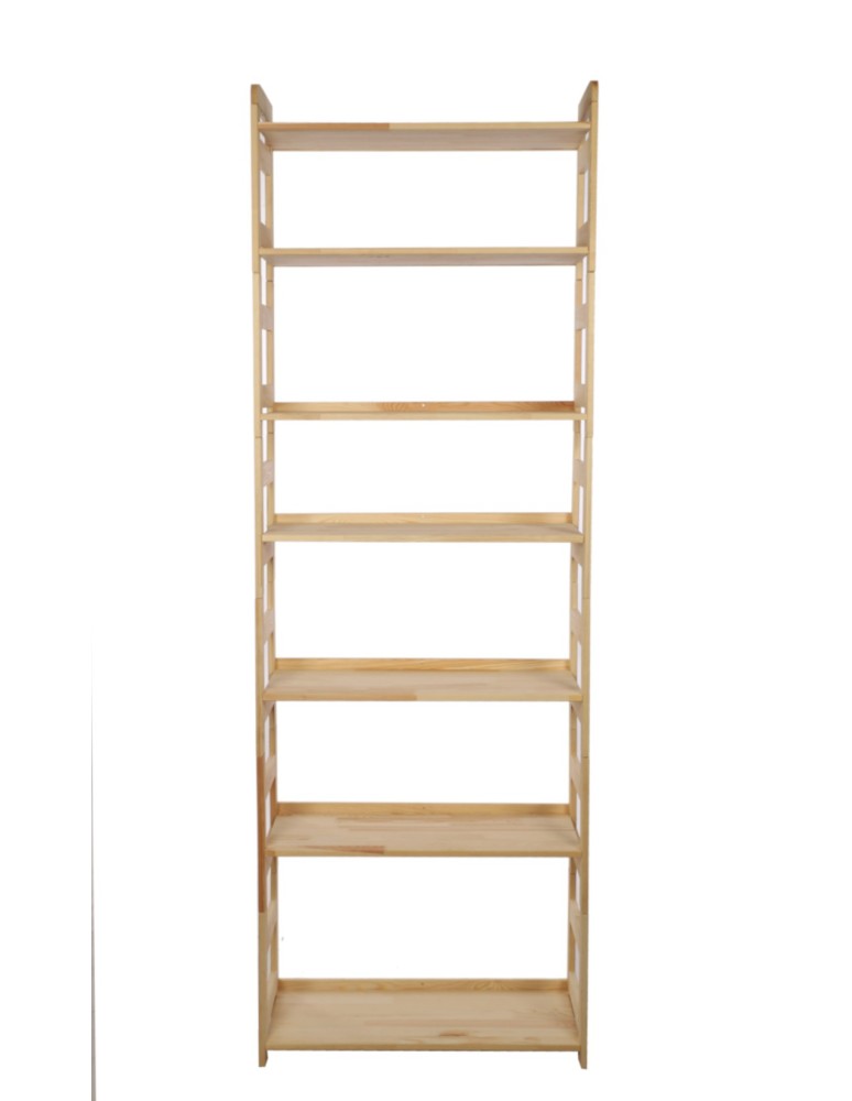 Regały drewniane - Regał Modułowy Prosty ~ BERDO PRO_07 ~ 236x80x34,4 cm ~ 7 Półek brązowy - product MODO24.PL 8