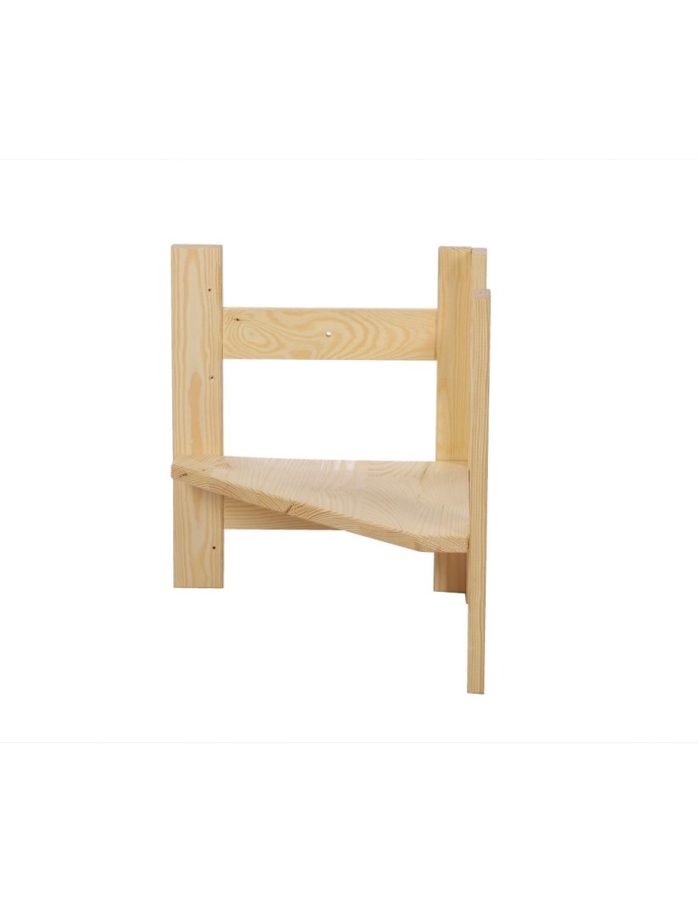 Regały drewniane - Nadstawka do Regału BERDO ~ Moduł Narożnikowy ~ 38,4x34,4x34 cm brązowa - product MODO24.PL 7