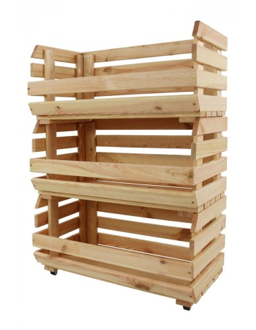 Skrzynia Z Kółkami ~ RA-WA-3-57 ~ Na Owoce i Warzywa ~  Trzypiętrowa - product 2