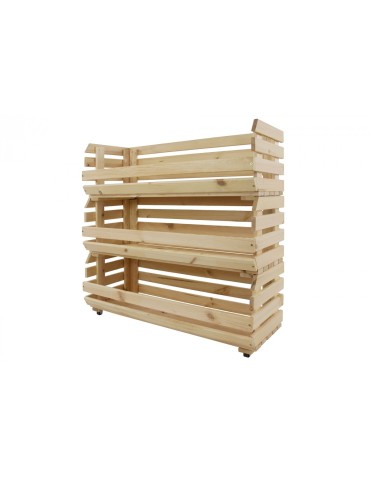 Skrzynia Z Kółkami ~ RA-WA-3-77 ~ Na Owoce i Warzywa ~  Trzypiętrowa - product 2