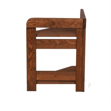 Podstawa do Regału BERDO ~ Moduł Narożnikowy ~ 44x34,4x34 cm brązowa