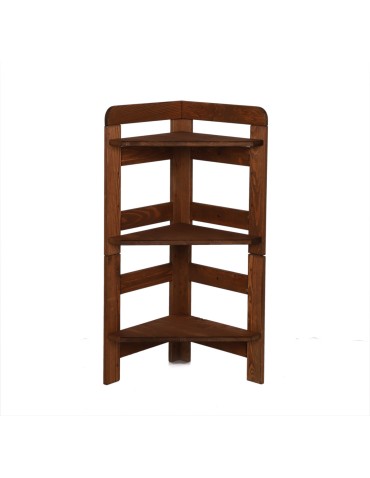 Narożny Regał Modułowy ~ Zewnętrzny ~ BERDO NZEW_03 ~ 82,4x34,4x34 cm ~ 3 Półki brązowy - product 2