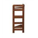 Narożny Regał Modułowy ~ Zewnętrzny ~ BERDO NZEW_03 ~ 82,4x34,4x34 cm ~ 3 Półki brązowy
