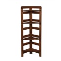 Narożny Regał Modułowy ~ Zewnętrzny ~ BERDO NZEW_04 ~ 120,8x34,4x34 cm ~ 4 Półki brązowy