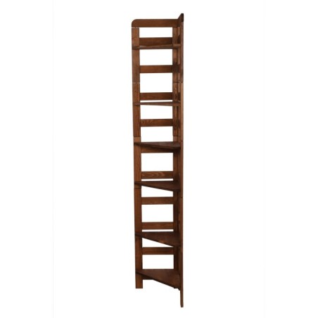Narożny Regał Modułowy ~ Zewnętrzny ~ BERDO NZEW_06 ~ 197,6x34,4x34 cm ~ 6 Półek brązowy