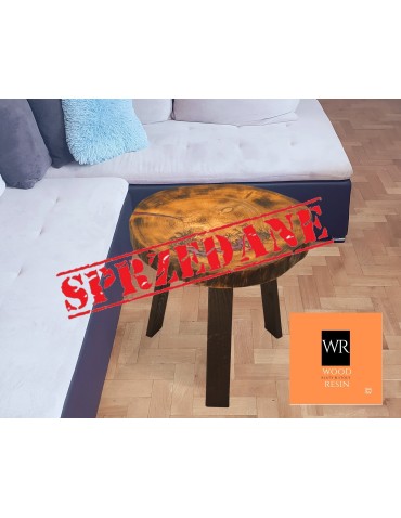 Stolik lub Blat ⭖ Heather Pearl ⭖ Wood & Resin ⭖ Unikat 160113