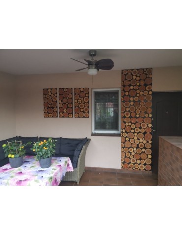 Drewniane Panele Ścienne/ Panele z Plastrów - Ozdobny Panel Ścienny ⭑ Plastry Modrzewia ⭑ 1 sztuka - product 8