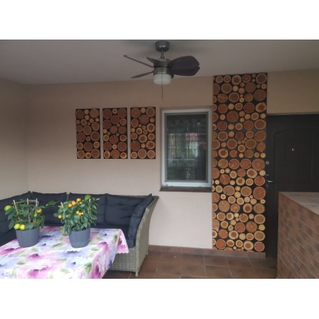 Ozdobny Panel Ścienny ⭑ Plastry Modrzewia ⭑ 1 sztuka