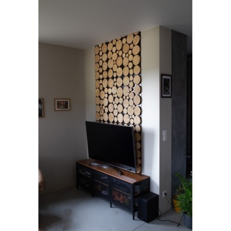 Ozdobny Panel Ścienny ⭑ Plastry Modrzewia ⭑ 1 sztuka