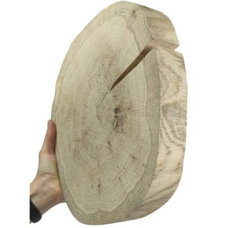 Plaster drewna bez kory - fi 25-30 cm - Dąb, gr 4,0 cm