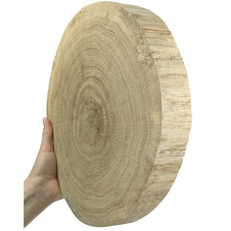 Plaster drewna bez kory - fi 25-30 cm - Dąb, gr 4,0 cm