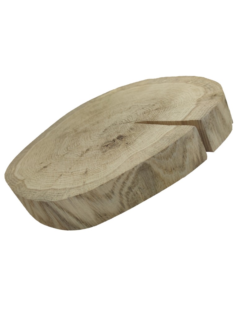 Plastry Okrągłe - Plaster drewna bez kory - fi 25-30 cm - Dąb, gr 4,0 cm - product MODO24.PL 7