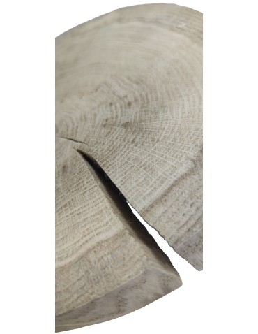Plastry Okrągłe - Plaster drewna bez kory - fi 25-30 cm - Dąb, gr 4,0 cm - product 6