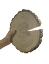 Plaster drewna z korą - fi 15-20 cm - Dąb z korą gr 2,0 cm