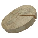 Plaster drewna - fi 25-30 cm - Sosna, gr 3,5 cm