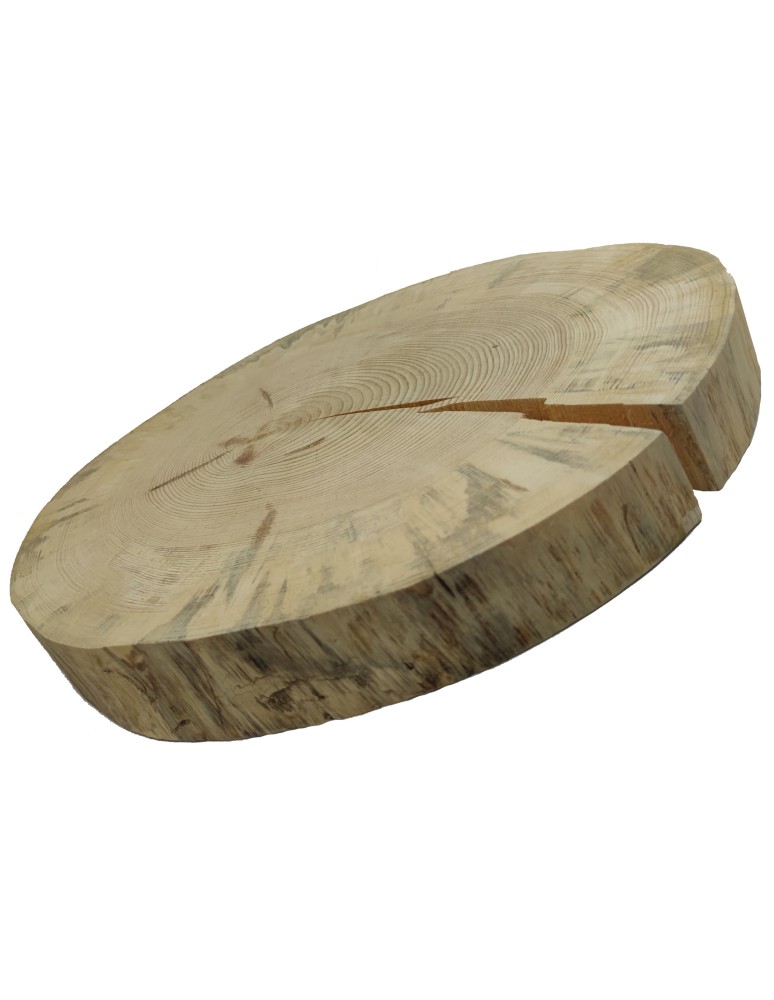 Blaty - Plaster Drewna Sosnowego ⚪ Grubość 6 cm ⚪ Średnica 50-55 cm ⚪ Oszlifowany i Okorowany - product MODO24.PL 5