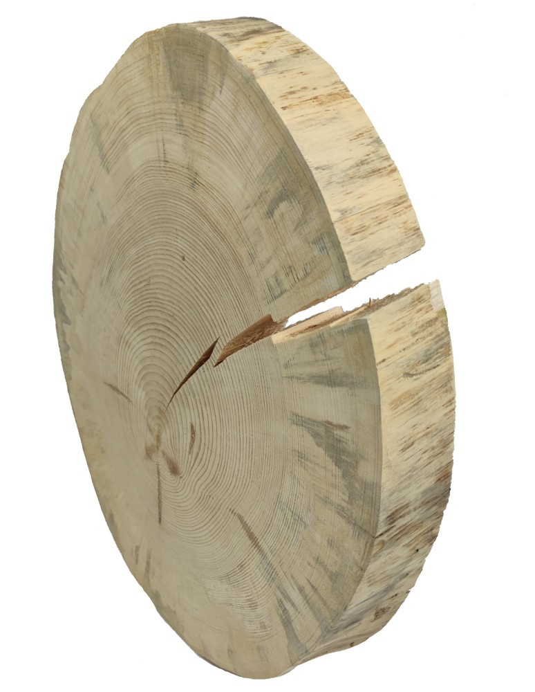 Blaty - Plaster Drewna Sosnowego ⚪ Grubość 6 cm ⚪ Średnica 50-55 cm ⚪ Oszlifowany i Okorowany - product MODO24.PL 3