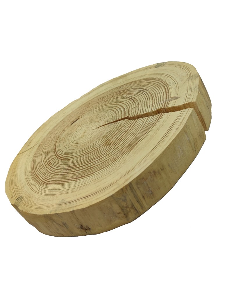 Plastry Okrągłe - Plaster Drewna Sosnowego ⚪ Grubość 6 cm ⚪ Średnica 35-40 cm ⚪ Oszlifowany i Okorowany - product MODO24.PL 2