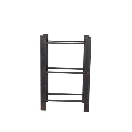 Regał Na Skrzynki ◈ Trzypiętrowy ◈ Drewniany/Szary ◈ 107x70x39 cm