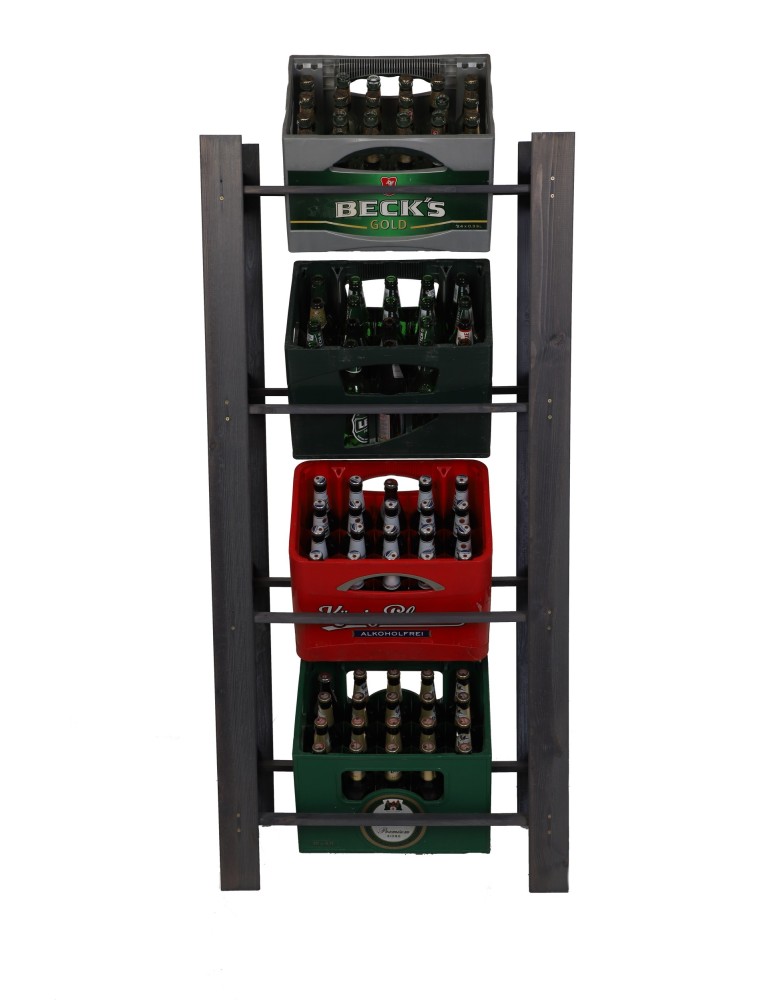 Kategorie produktów - Regał na 4 Skrzynki ~ Drewniany/ Szary ~ RSS 149x70x39 cm - product MODO24.PL 2