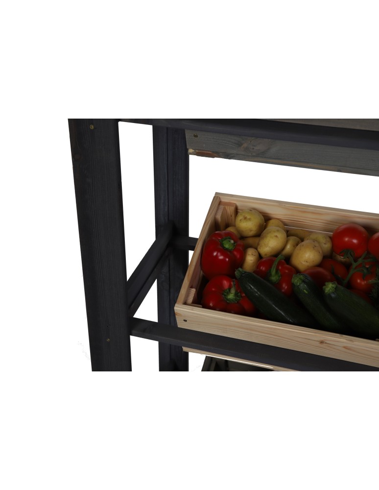 Kategorie produktów - Regał na 3 Skrzynki ~ Drewniany/ Szary ~ RSS 107x70x39 cm - product MODO24.PL 7