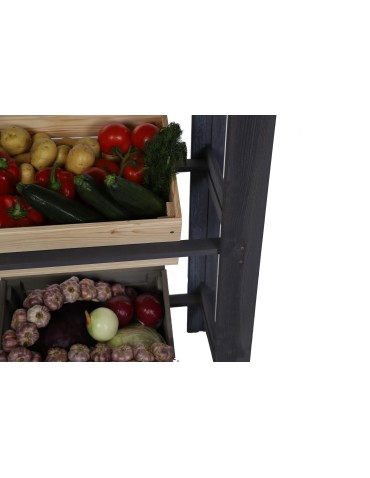 Kategorie produktów - Regał na 3 Skrzynki ~ Drewniany/ Szary ~ RSS 107x70x39 cm - product 8