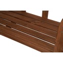 Ławka Ogrodowa Drewniana  ANIA ▪ 78X118X43 cm ▪ Brązowa