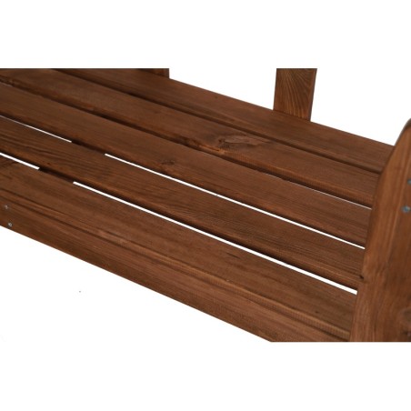 Ławka Ogrodowa Drewniana  ANIA ▪ 78X118X43 cm ▪ Brązowa