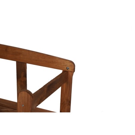 Ławka Ogrodowa Drewniana  ANIA ▪ 78X118X43 cm ▪ Brązowa