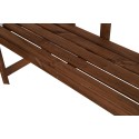 Ławka Ogrodowa Drewniana  ANIA ▪ 78X118X43 cm ▪ Brązowa