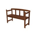 Ławka Ogrodowa Drewniana  ANIA ▪ 78X118X43 cm ▪ Brązowa