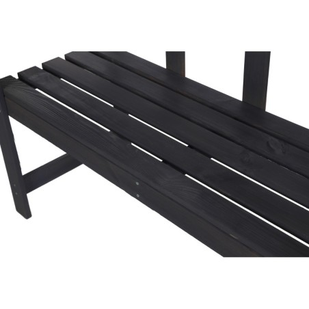 Ławka Drewniana z Oparciem ▪ ANIA ▪ 78X118X43 cm ▪ Sosnowa/Szara