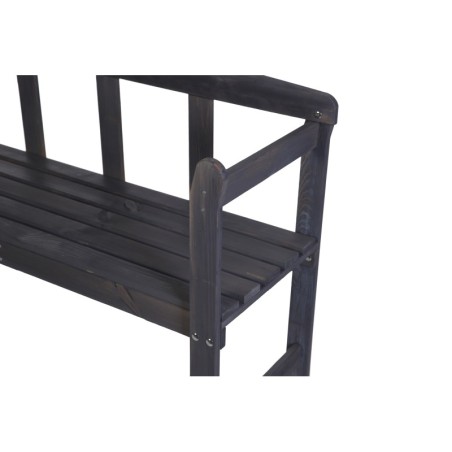 Ławka Drewniana z Oparciem ▪ ANIA ▪ 78X118X43 cm ▪ Sosnowa/Szara